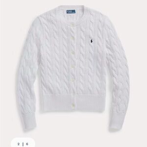 White Cable Knit Sweater